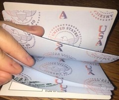 RARE Jolees PASSPORT Book W/ Pages (Like Real) USA Vacation International Travel