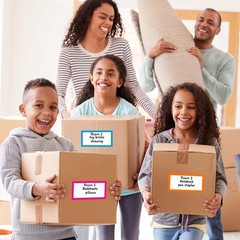 Large Moving Labels for Boxes Stickers for Storage Bins, Totes,Home Organization