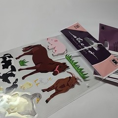 Lot of 3 Scrapbooking Crafts Stickers Sticko Petting Zoo Farm Animals & Trees