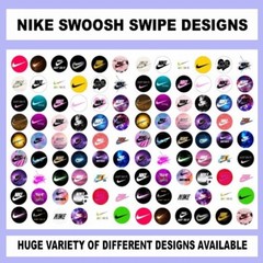 100 Precut FASHION SWOOSH SWIPE BOTTLE CAP CHARM TRAY IMAGES 1 inch DESIGNS