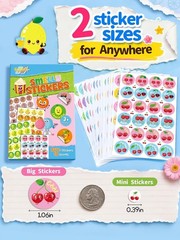 Scratch and Sniff Stickers – 864 Pieces, 12 Different Scents, 36 Sheets – Reward