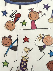 Gymnastics Stickers + Borders: Me & My Big Ideas•Large Sheets•Vintage•Scrapbook