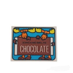 Vintage Mello Smello Chocolate Bar Sticker -80’s -Unused -Single Sticker NEW
