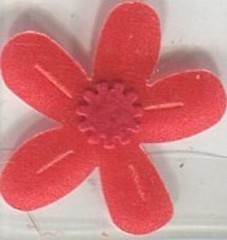 Red Pansy, flower scrapbook 3D embellishment Jolee’s by You JJAA164
