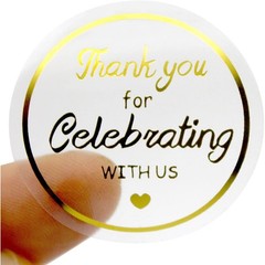 500x 1.0/1.5” Thank You Stickers Thank You For Supporting Small Business Labels