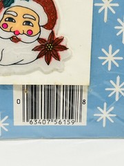Vintage Alderbrook Christmas Glitter Puffy Stick on Stickers 12 Retro Stickers