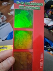 Sticker Zone 3-D Hologram Zoo Animals Theme Holographic Stickers New Sealed