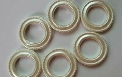 CraftbuddyUS 6pcs x 1.5 in ROUND Ivory Resin Frame, Craft DIY