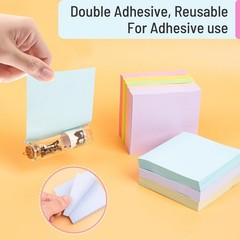Sticky Notes 3×3 Inches, 8 Pads, 800 Sheets, 8 Color Sticky Note Pads, Premiu…