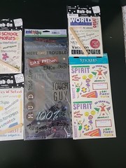 Scrapbooking Embellishments Transfers And Stickers Lot Mostly New See Desc. 15pc