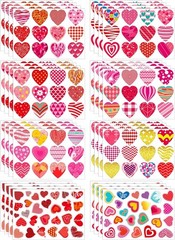 496 PCS Valentine Stickers Set – Cute Heart Stickers for Kids’ Crafts & Party…
