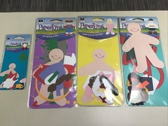 ek success paperkins Collectable paper dolls lot (4) Nurse Jumping Bike Claus