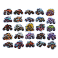 STICKER PACK – Pack #5 – 25 Pieces – Monster Trucks