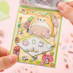 32 Sets Pocket DIY 3D Sticker Scene Collection Book DIY 3D House Stickers Therap