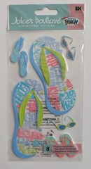 Jolee’s Large Flip Flops Beach Pool Summer Scrapbooking Stickers