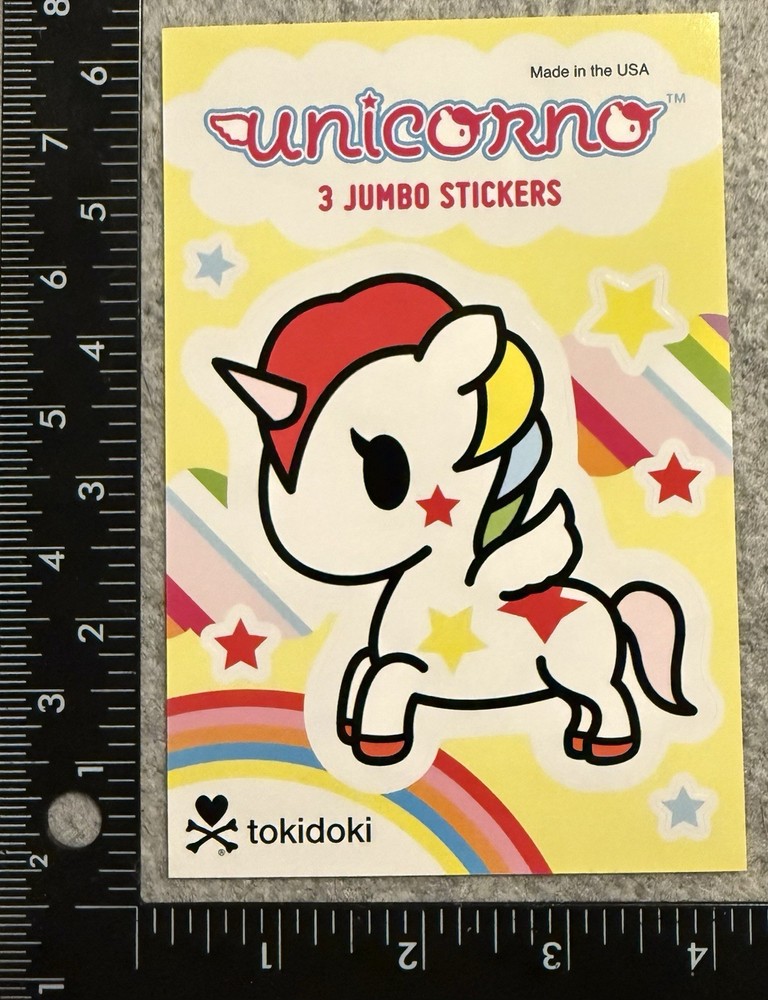 Lot of 1 Tokidoki Unicorno Sticker Sheet- Single Sheet
