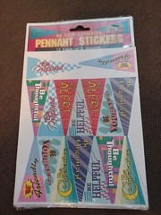 Vintage Eureka Stickers Pennant school work encouragement. 96 stickers NIP