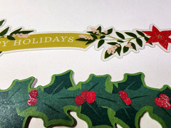 Martha Stewart Christmas Borders 5pc Glitter Acetate & Cardstock Stickers 12″