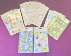 729 Autocollants Mixed Easter Stickers American Greetings ~ Lot 15 Packs NEW