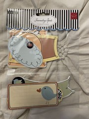 Chatter Box Journaling Spots Scrapbook Embellishments Heart Bird Love Flower