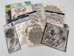 Set of 12 BACKGROUNDS & SHAPES Laser Cut Chipboard for Scrapbooking, NEW