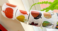 Retro Stickers Off The Roll: Fall, Christmas, Winter, + Halloween: You Choose!