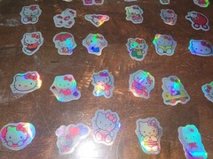 Hello Kitty Glitter Stickers – Cute Kawaii Japan Animation Shiny Anime