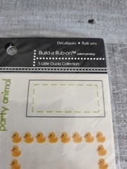 Piggy Tales Lot 5 Little Ducks Collection Rub Ons Scrapbooking b101