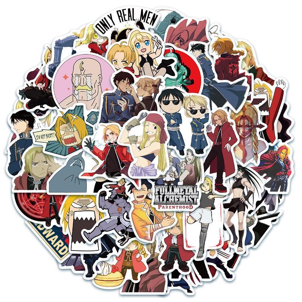 Fullmetal Alchemist Anime Sticker Vinyl Decal Supernatural Alchemy Pack Lot 50pc