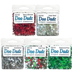 Buttons Galore DOO DADZ Christmas Gems Sprinkles Confetti Embellishments