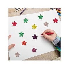500PCS Star Shaped Sparkling Multicolor 1 Inch Stickers Labels