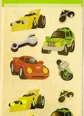Sandy Lion Prismatic Vehicles Transportation Stickers Set Of 2