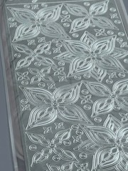 Peel Off’s Magenta Style 3D FLOWERS SILVER Stickers 1 Sheet