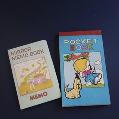 Vtg 80s Mini Notebook School Pocketbook Memo Paper Stationery- Patty Jimmy Twins