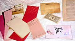 CraftingLove/Valentines Junkin’ Box-13 Plus Pounds-Ephemera, Junk Jewelry, etc.
