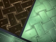 Matelasse Pre Cut Foil Card Toppers Using Anna Griffin Embossing Folder