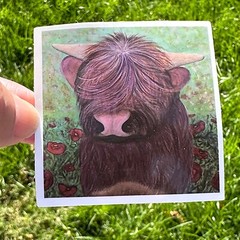 25pcs HIGHLAND Cows stickers, Cows, animals, FREE Shipping*