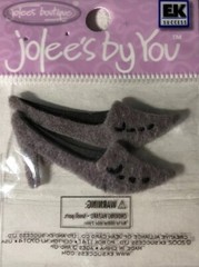 GREY HIGH HEEL Embellishment(2p) Jolees•Mini Purse•Women•Chain Strap•Wallet•Doll