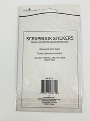 Miss Elizabeth’s Scrapbook Stickers Alphabet Black 6×8 Sheet Acid Free
