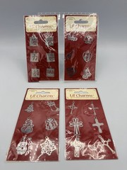 American Traditional Designs Lil’ Charms Embellishments Christmas Love Crosses