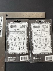 Dylusions Dy-cuts LOT of 2 Pks Scrapbook Collage Dogs Quirky Ephemera Dyary