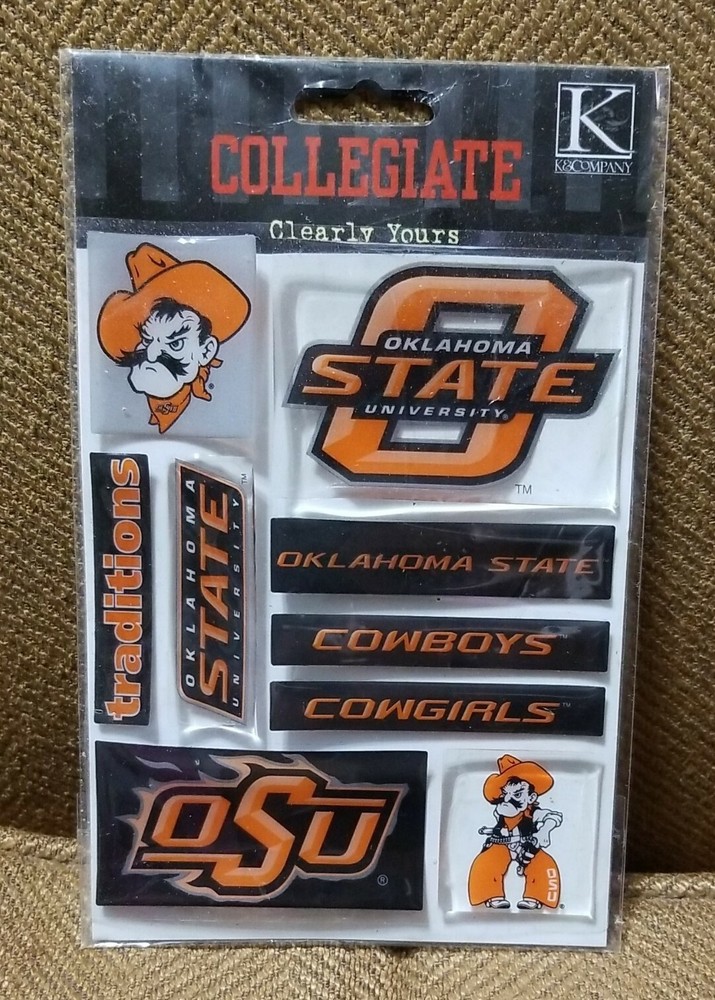 Oklahoma State University OSU K&Company Collegiate Stickers Scrapbooking