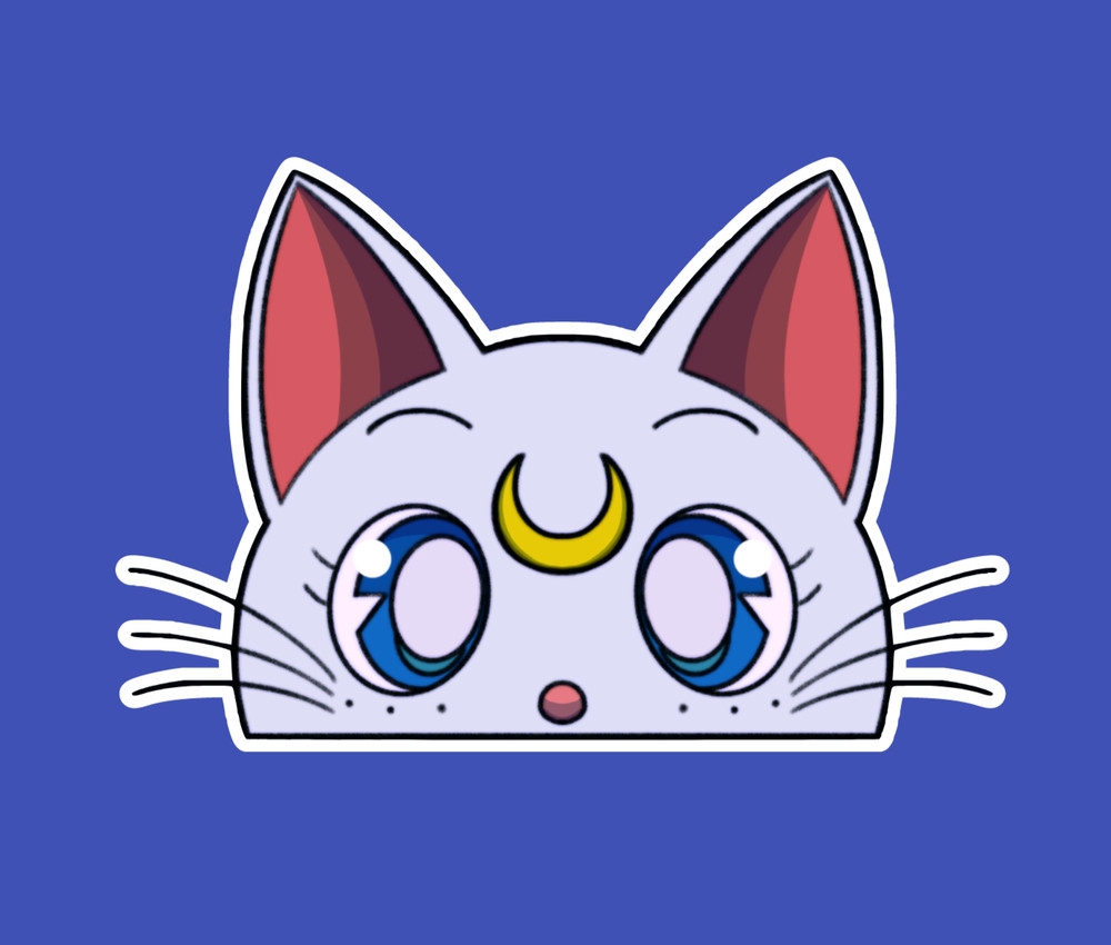 Sailor Moon Artemis Cat Sticker Decal