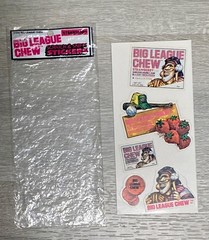 Vintage Matte Strawberry BIG LEAGUE CHEW Scratch & Sniff Stickers.. Gordy