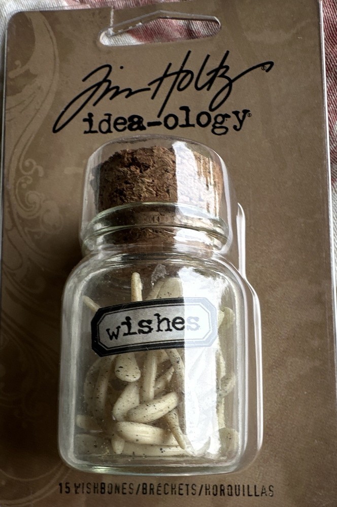 Tim Holtz Idea-ology Wishbones Resin Faux Bones Embellishment TH93071