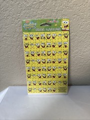 VINTAGE SPONGEBOB SQUAREPANTS STICKERS, AMERICAN GREETINGS 2001- NEW