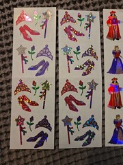 Vintage Mrs. Grossman’s KING QUEEN CASTLE PRINCESS Sticker Sheet Lot ROYAL