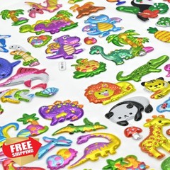 Meafeng 76 PCS 3D Glitter Stickers 6 Sheets