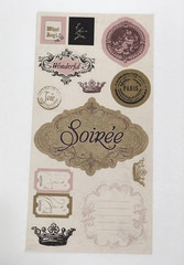 MY REFLECTIONS LA BELLE VIE Close to My Heart Paper Pack & Stickers 2 Stamp Sets