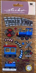 Sticko Train🚂Trip Vacation RR Engine Transportation Railroad🛤Crossing Stickers